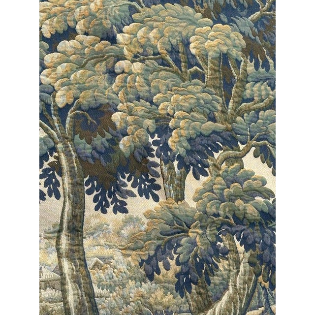 Vintage French Aubusson Style Jacquard Halluin Tapestry, 1960s For Sale - Image 10 of 18