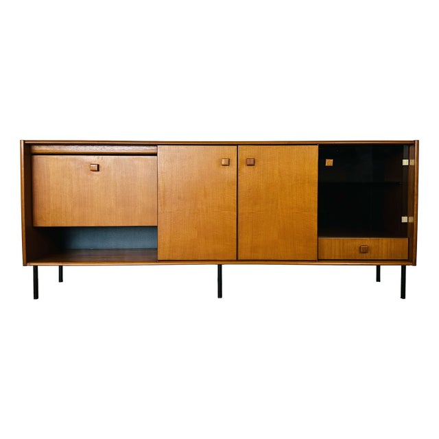 Tall Scandinavian Teak Sideboard, 1960s For Sale