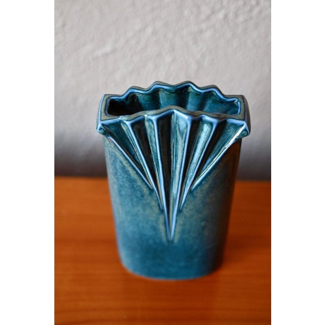 1970s Vintage Art Deco Porcelain Vase from Virebent, 1970s For Sale - Image 5 of 10