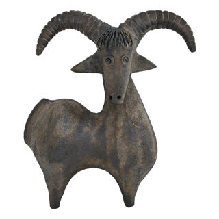 Ceramic Goat by Dominique Pouchain, 1990s For Sale