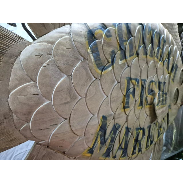 Boston Fish Market Trade Sign For Sale - Image 4 of 12