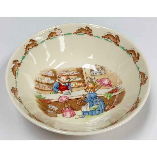 Early 20th Century Vintage Royal Doulton Bunnykins Dishware Set, 3 PCS For Sale - Image 5 of 9