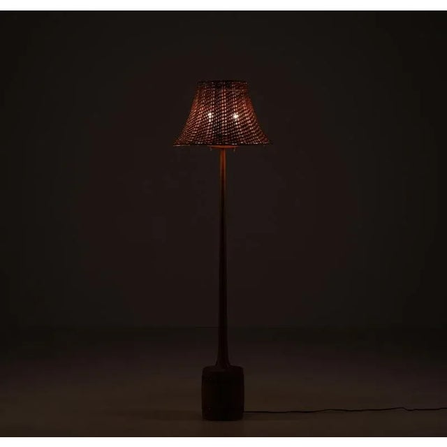 Swedish Modern floor lamp, produced by Tranås Stilarmatur, Sweden, 1960s. Very good condition. This piece is attributed to...