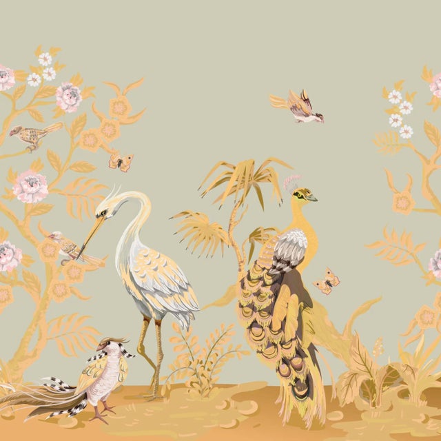 The Peacock and Herons collection recalls the richness of an eighteenth-century decorationinterpreted with particular...