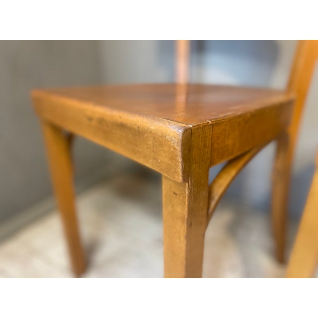 Vintage Bauhaus Chairs in Beech, 1950s, Set of 4 For Sale - Image 11 of 18