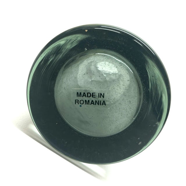 Mixed Grey Tinted Glass Vessels - Group of 5 For Sale - Image 10 of 12