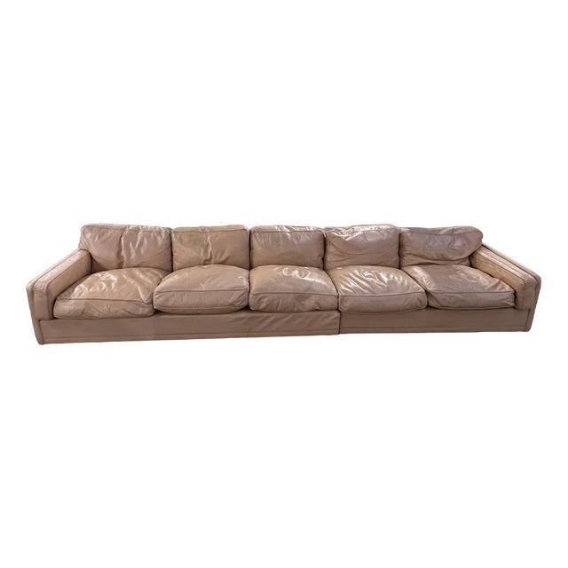 Set of Modular Leather Sofa by Pierluigi Cerri for Poltrona Frau, 1980s For Sale
