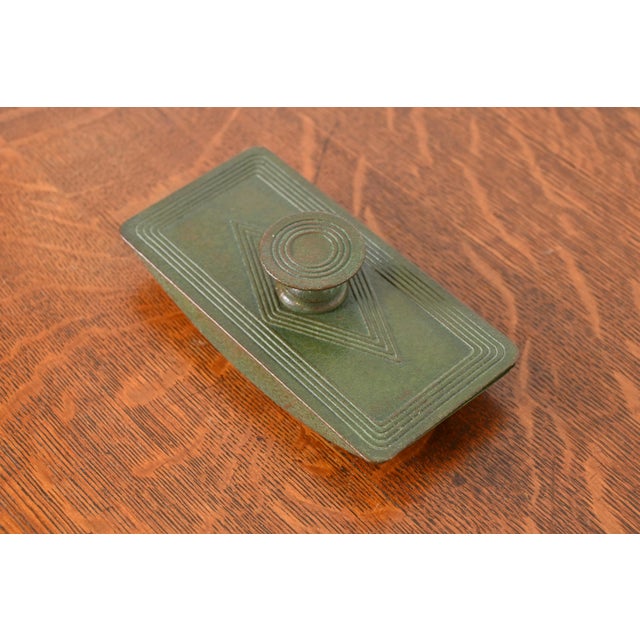 Tiffany Studios Tiffany Studios New York Graduate Bronze Rocker Blotter For Sale - Image 4 of 12