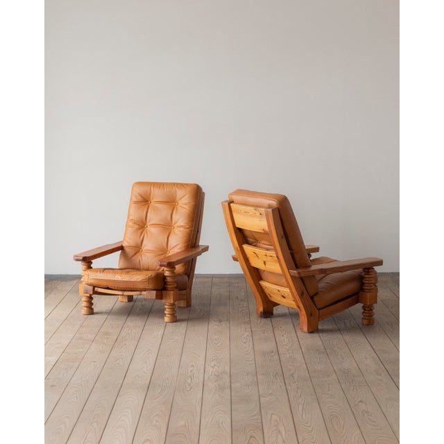 1970s Vintage Lounge Chairs by Sven Larsson, 1970s, Set of 2 For Sale - Image 5 of 5