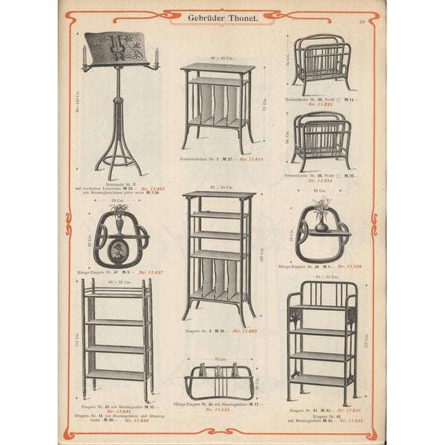 Vienna Secession Bentwood Music & Record No. 11611 Stand Table, 1910 For Sale - Image 10 of 11