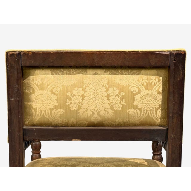 Louis Xiii, Barley Twist Occasional Chairs, Fabric, Cherry, France, 17th C. For Sale - Image 14 of 14