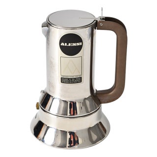 Italian Moka Coffee Maker in Stainless Steel by Richard Sapper for Alessi, 1980s For Sale
