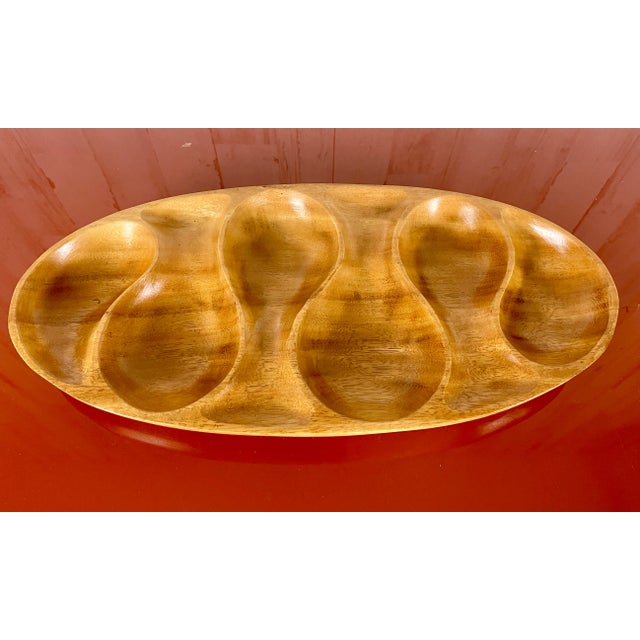 Sculpted Wood Biomorphic Catch All For Sale - Image 11 of 11