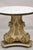 Traditional Italian Regency Florentine Carved Wood 18" Round Marble Top Pedestal Side Table For Sale - Image 3 of 12
