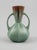 Art Deco Green and Brown Pour Glazed Vase from Faïencerie De Bruyn, France, 1940s For Sale - Image 3 of 8