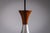 Brown Vintage Pendant Light in Aluminium and Wood from Sölken Leuchten, 1960s For Sale - Image 8 of 11