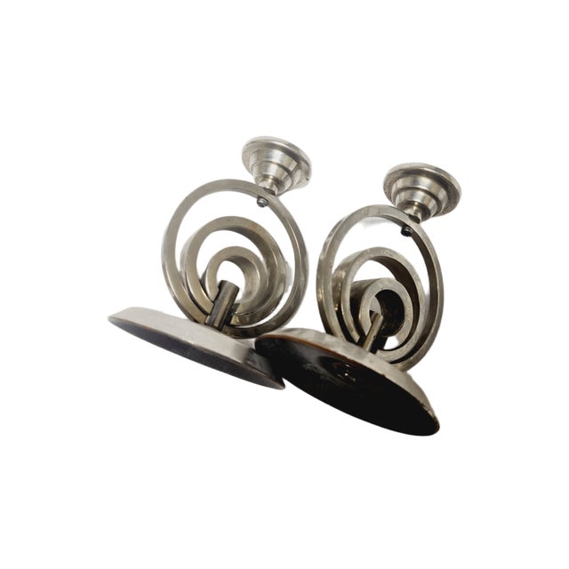 Art Deco Candleholder, Germany, 1970s, Set of 2 For Sale - Image 13 of 18
