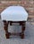 English Newly Upholstered English Stool For Sale - Image 3 of 5