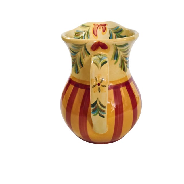 Ceramic Southern Living at Home Gail Pittman "Siena" Ceramic Pitcher & Dish Set - 2 Pieces For Sale - Image 7 of 16