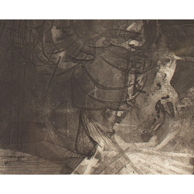 Black “Atelier” Aquatint Print by Walter Sorge For Sale - Image 8 of 9