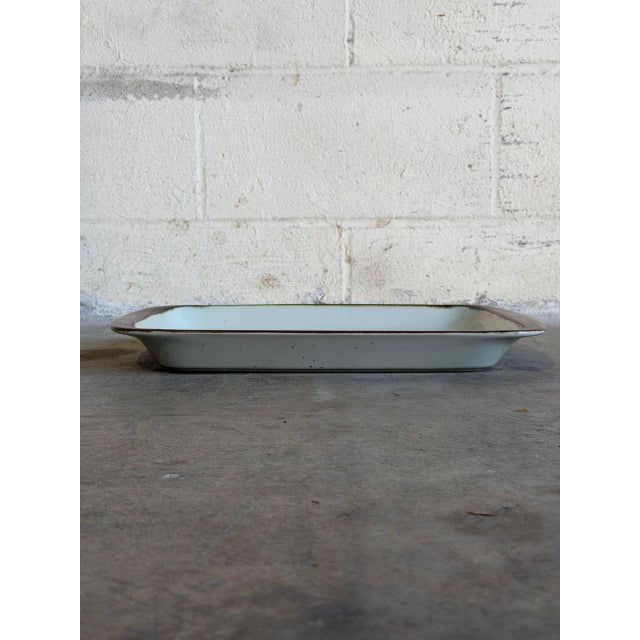 Mid-Century Modern Baking Dish Rectangular Stoneware Désirée Denmark Thule Mid-Century Modern 1970s For Sale - Image 3 of 10