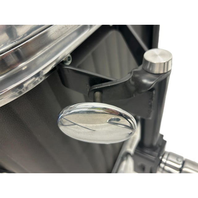 Mid-Century Modern 2009 Herman Miller Eames Aluminum Group Management Chair in Pebble Gray Leather For Sale - Image 3 of 7