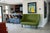 Green Nos Knoll Rockwell Unscripted High-Back Settee by David Rockwell – Leaf Upholstery For Sale - Image 8 of 15