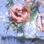 Periwinkle - Pastel Textured Floral Still Life Painting on Canvas Original Artwork by Kellie Newsome - Ready to Hang For Sale - Image 4 of 9