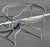 Vintage Rare 1960's Russell Woodard Attributed Mesh Wrought Iron Patio Glass Table and 4 Chairs For Sale - Image 14 of 18