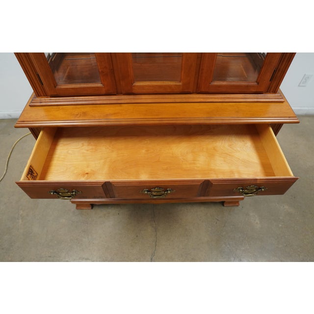 Vintage Tell City Chair Company Colonial Revival China Cabinet For Sale - Image 13 of 17