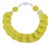 Angela Caputi Banana and Citrus Textured Resin Necklace For Sale