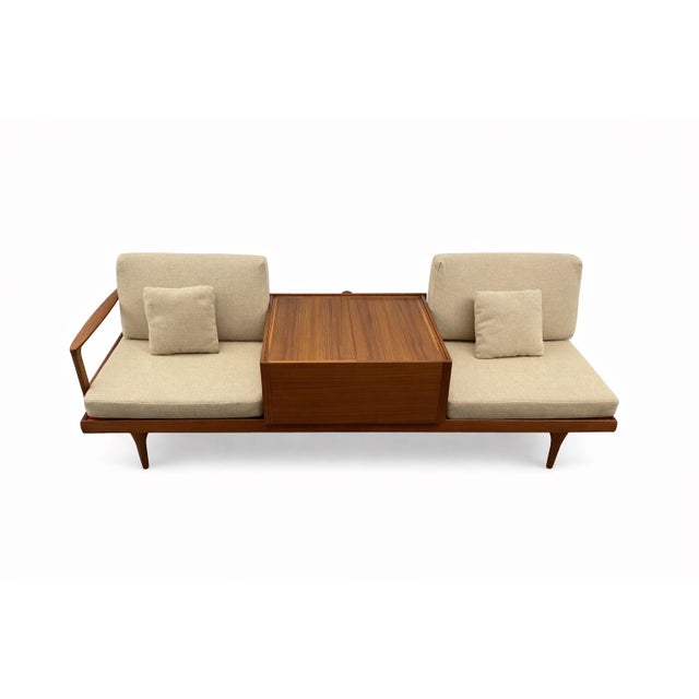 Rare H.W. Klein for Bramin Møbler Convertible Danish Modern Teak Sofa An exceptional and increasingly difficult-to-find...