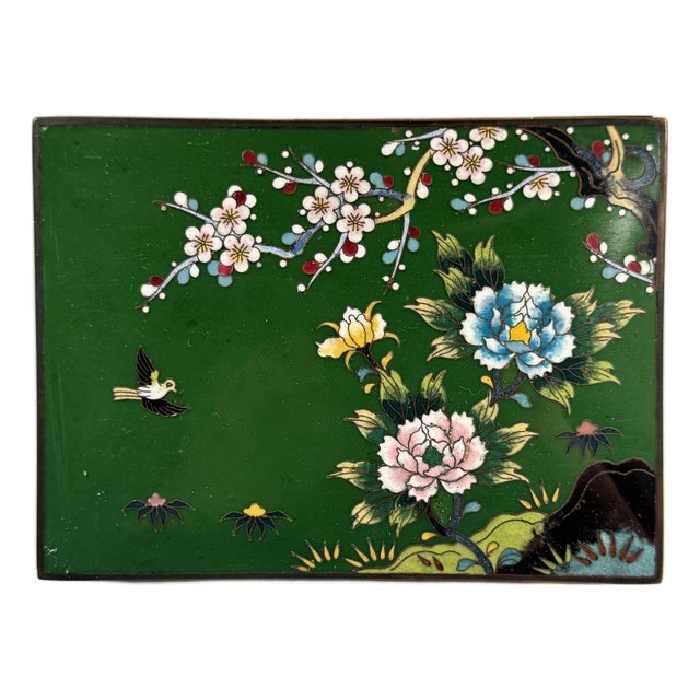 Antique Japanese Cloisonné Vanity or Jewelry Box For Sale