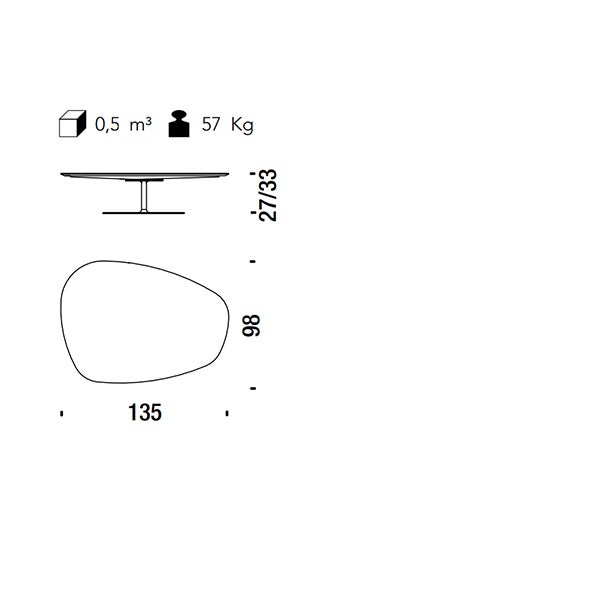 The Phoenix Coffee Table by high-end Italian designer and manufacturer Moroso is a unique piece designed by Patricia...