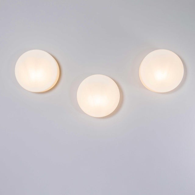 Czech Opaline Tapered Ceiling Lamp, 1950s For Sale - Image 4 of 11