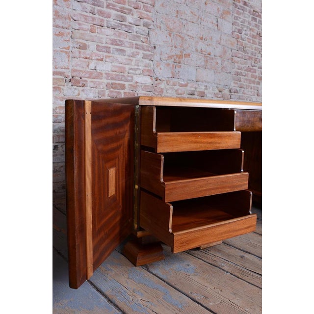 Art Deco Writing Desk in Mahogany & Walnut, Czech, 1920s For Sale - Image 15 of 18