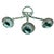 Shabby Chic Rustic Verdigris 3-Arm Candelabra For Sale - Image 3 of 4