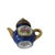 Limoges France Miniature Teapot Trinket Box | Peint Main | Cobalt Blue & Gold Porcelain | Signed For Sale - Image 9 of 10