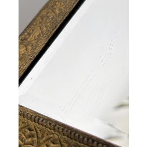 Gilded Mirror with Letter Holder, France, 1970s For Sale - Image 11 of 14