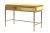 Flamingo desk by hagit pincovici. Dimensions: 50 l x 120 w x 80 h. Materials: lacquered wood, brass. Hagit pincovici...