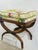 Vintage Floral Xbase Ottoman For Sale - Image 4 of 11