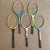 Blue Vintage Wooden Tennis Rackets - Set of 5 For Sale - Image 8 of 8