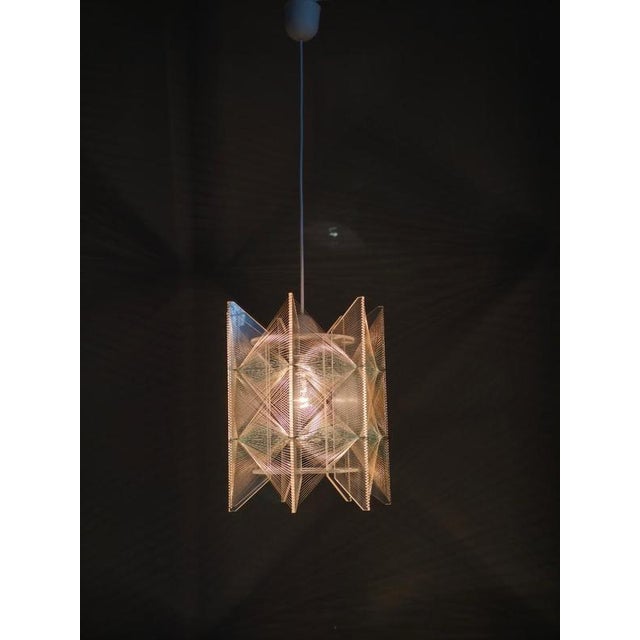 Space Age String Pendant Lamp in Plastic, Czechoslovakia, 1970s For Sale - Image 11 of 12