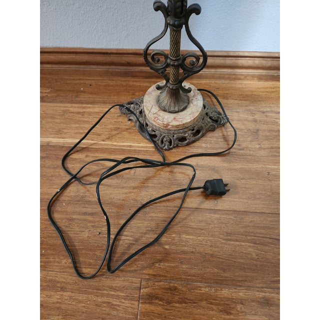 Antique Victorian Art Nouveau Period Floor Lamp For Sale - Image 11 of 11