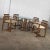 Modern Vintage Rustic StavOak Dining Game Table & 4 Chairs From Jack Daniels’ Barrel Staves by Jobie G. Redmond 1981 For Sale - Image 3 of 13