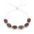 Boho Chic Bochic Red Garnet Gemstones Bolo Adjustable Bracelet in 925 Solid Silver For Sale - Image 3 of 10