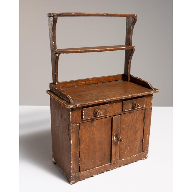 Wood 1900-1909 French Miniature Cabinet For Sale - Image 7 of 18
