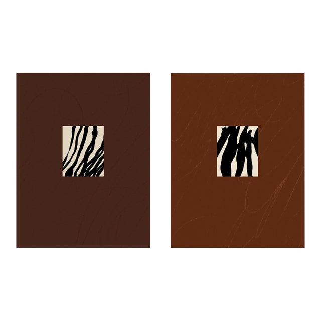 Contemporary Minimalist Abstract Giclee Prints - A Pair For Sale