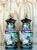 Vintage Chinoiserie Hand-Painted Ceramic Figural Table Lamps – A Pair For Sale - Image 10 of 12