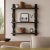 Dimensions: 35″ W x 8″ D x 44″ H Shelf Dimension: 34" W X 8" D Evoking the impressive classic expression and warm...
